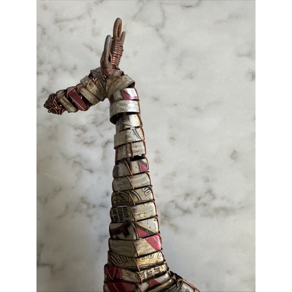 Giraffe Aluminum Can African Art Sculpture Safari 9 In - Picture 13 of 16